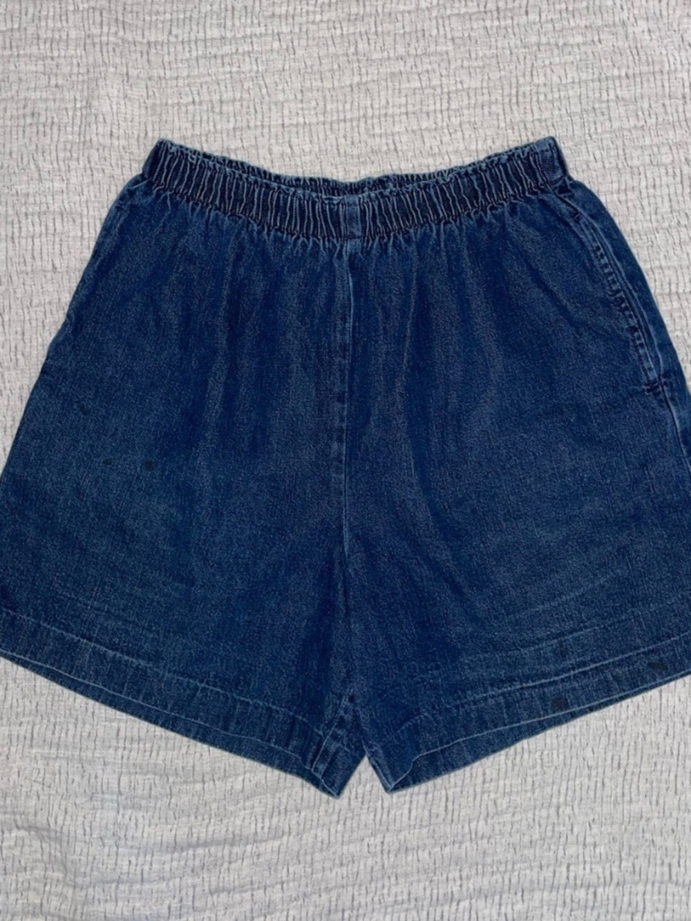 Vintage Bristol Blues Denim Shorts 90’s Momcore Elastic Dark Wash High Waist